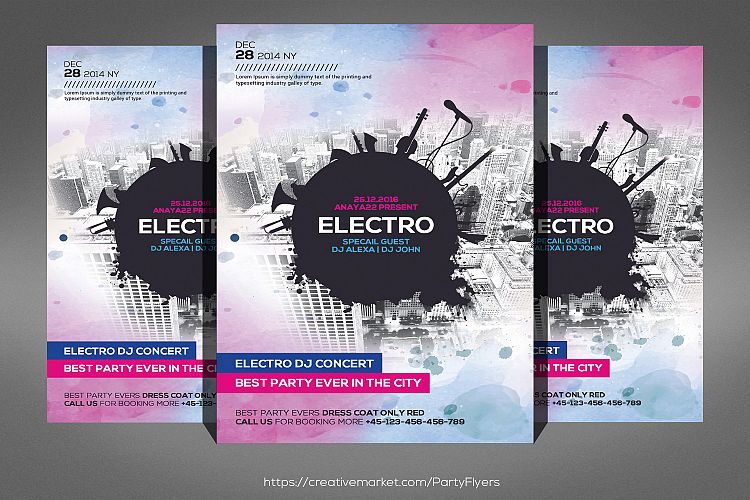 Electro Dj Flyer Template