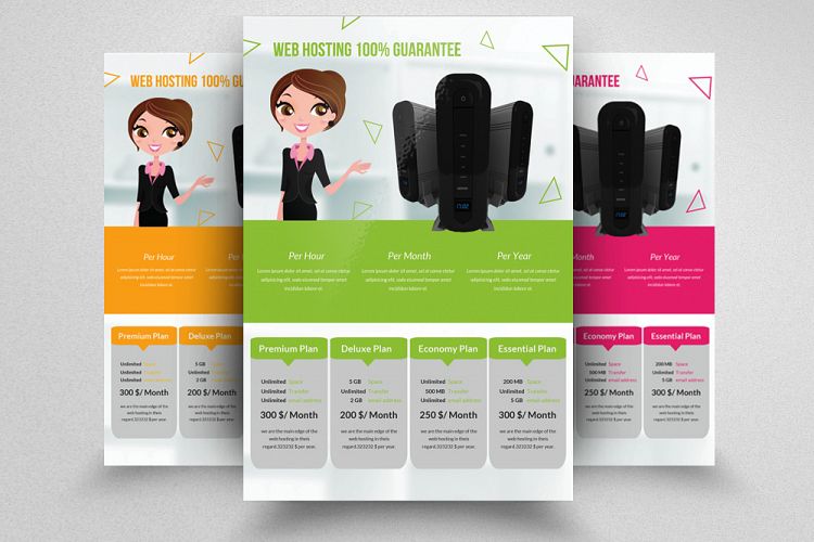 Web Hosting Flyer Template