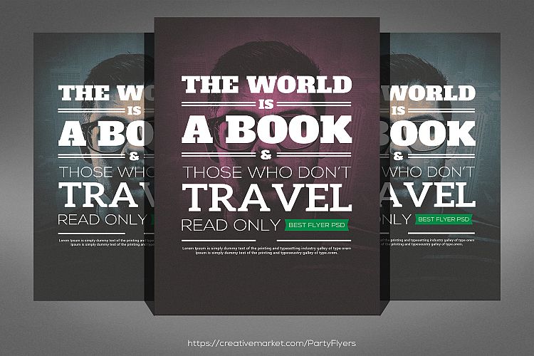The Book of World Church Flyer Template