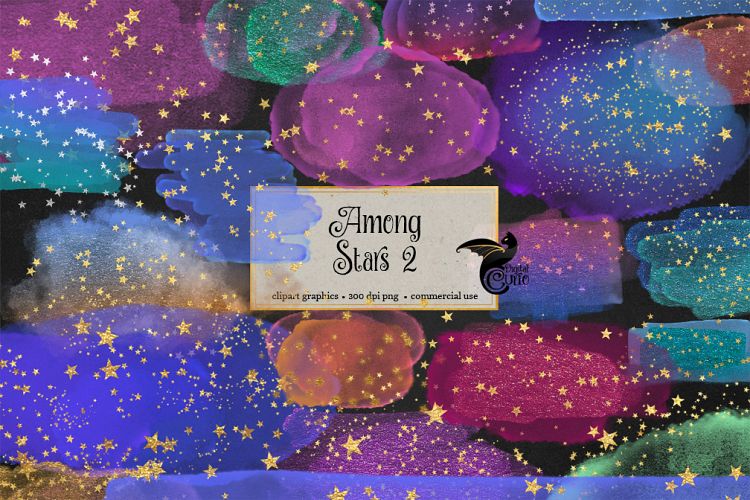 Among Stars 2 Clipart