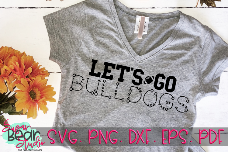 Download Let's Go Bulldogs - A Sport SVG (313073) | SVGs | Design ...