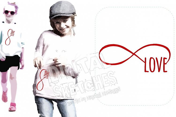 Love Infinity Loop Machine Embroidery Design 5 Sizes