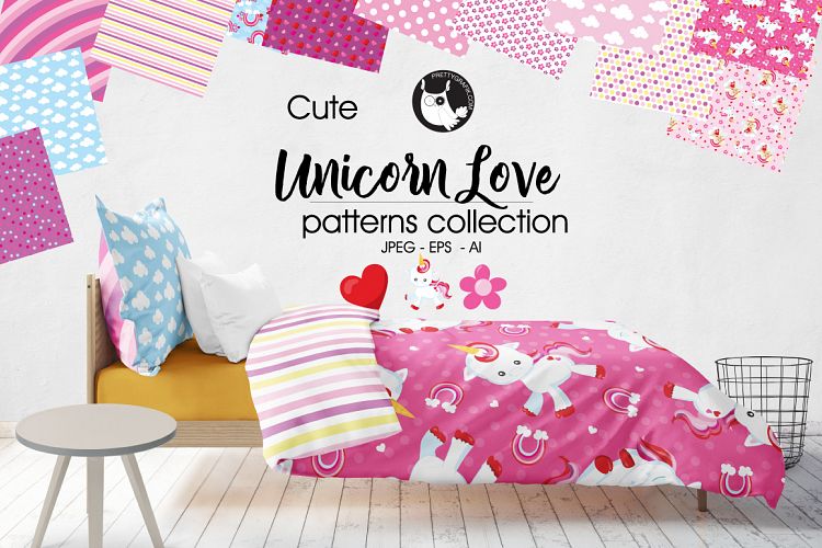 UNICORN-LOVE , digital papers