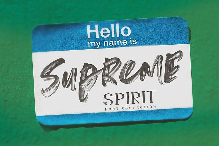 Supreme Spirit Fonts and SVG
