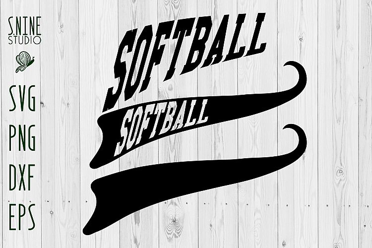 Download Softball Tail Font Script Sport SVG