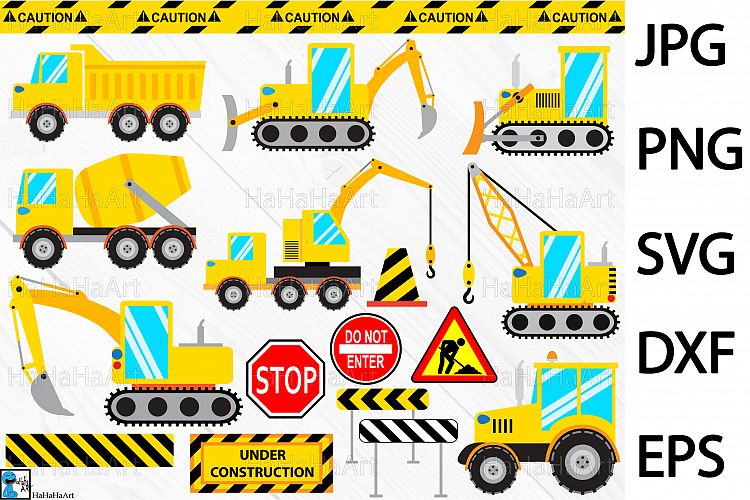 Construction Designs - Clip art / Cutting Files 88c