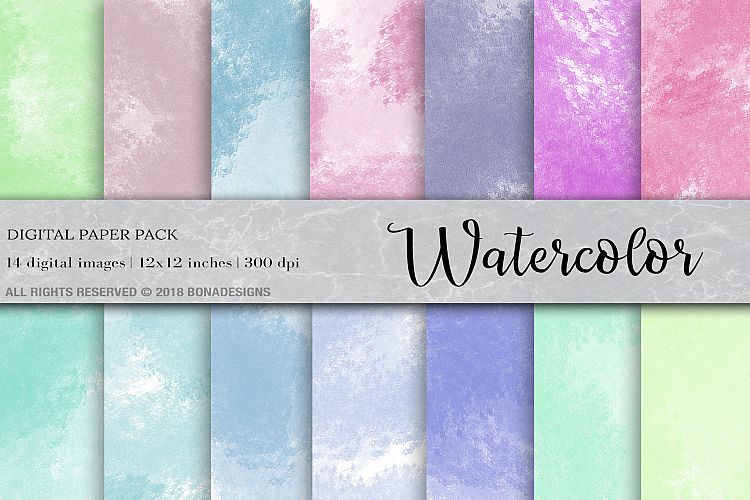 Watercolor Background Digital Paper