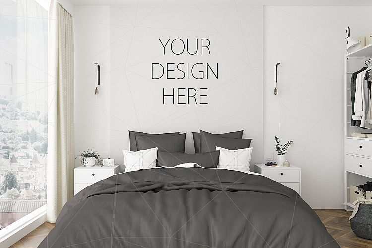 Interior mockup - artwork background