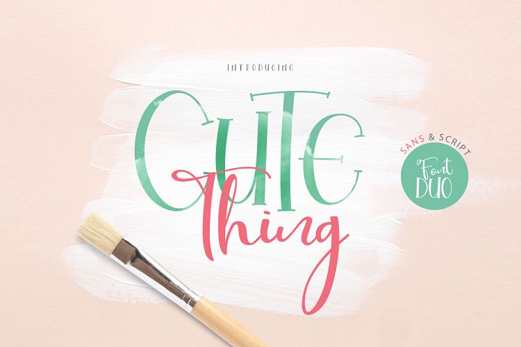 Cute Thing Font Duo