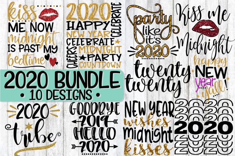Download Free Svgs Download 2020 New Year S Eve Bundle 10 Designs Svg Png Eps Dxf Free Design Resources