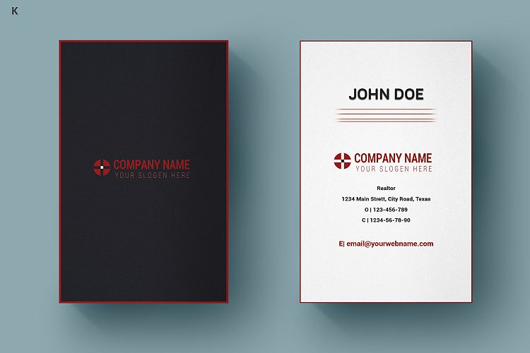 Vertical Business Card