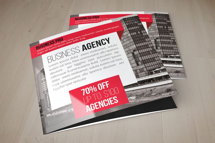 Business Square Trifold Brochure