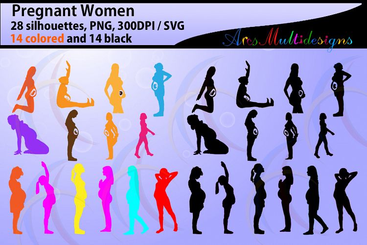 Pregnant Women silhouette svg / Pregnant Women / printable Pregnant
