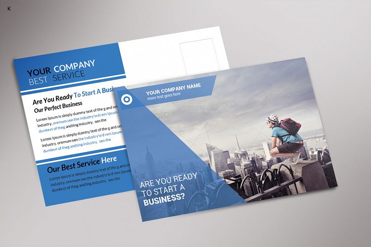 Corporate Business Post Card Template