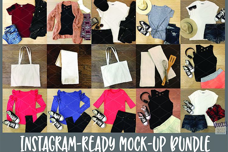Mock-up/Flat lay bundle | Instagram-ready square images