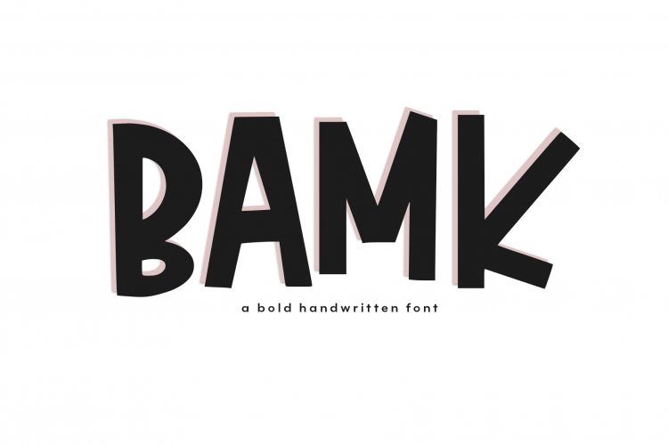 BAMK - A Bold Handwritten Font example image 1