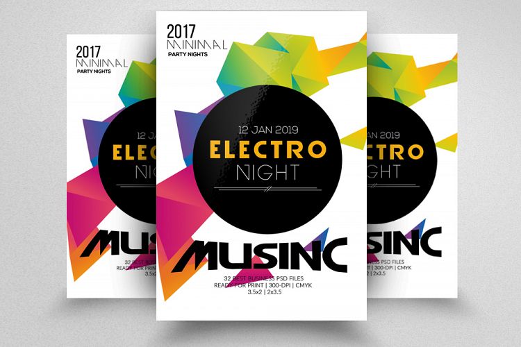 Electro Music Night Flyer