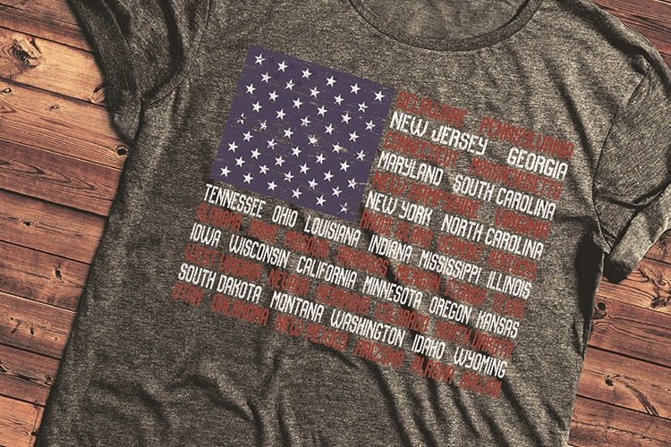 American flag, USA, US Flag, Americana, American states