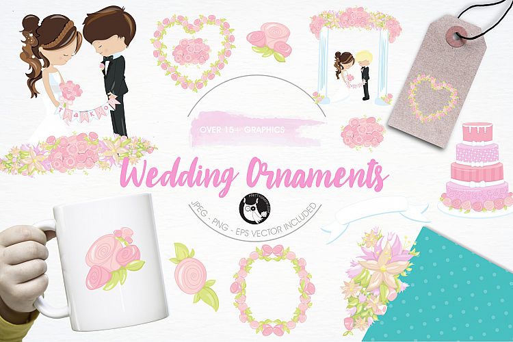 Wedding Ornaments  graphics and illustrations