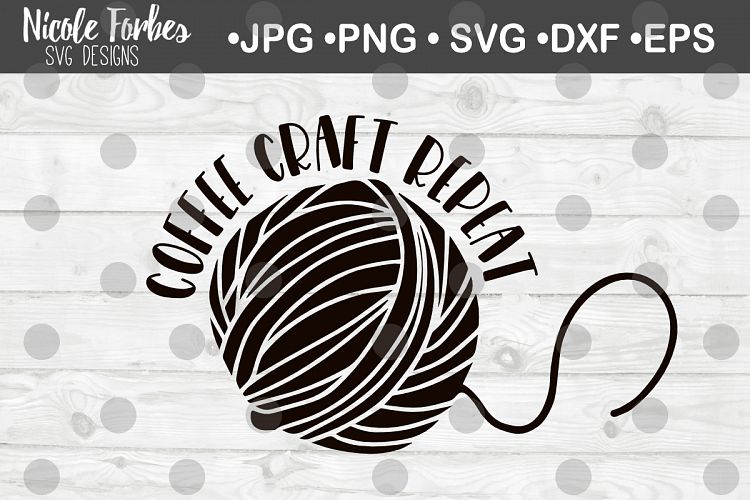 Coffee Craft Repeat SVG Cut File