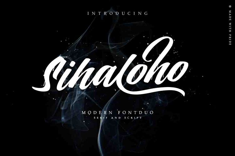 Sihaloho Script, Swash and Serif Typeface