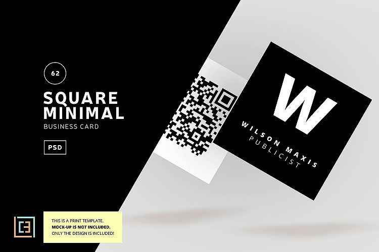 Square Minimal Business Card - BC062