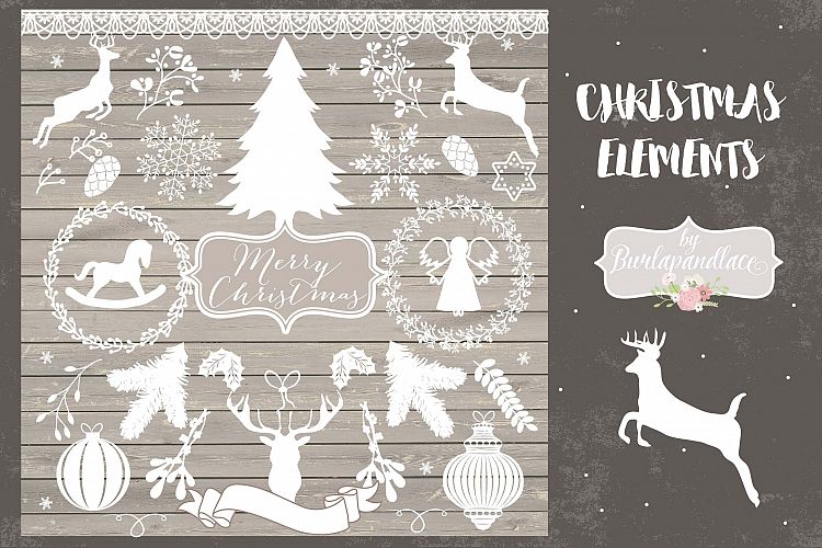 Download Christmas elements (8545) | Illustrations | Design Bundles