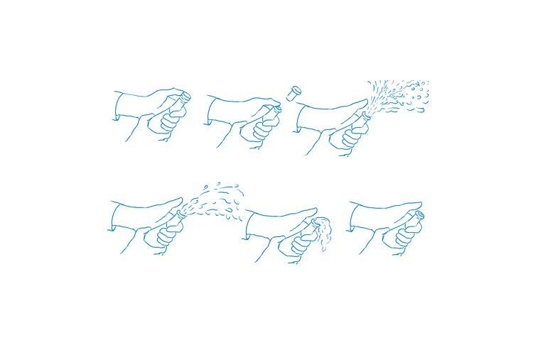 Hand Popping Champagne Sequence Drawing