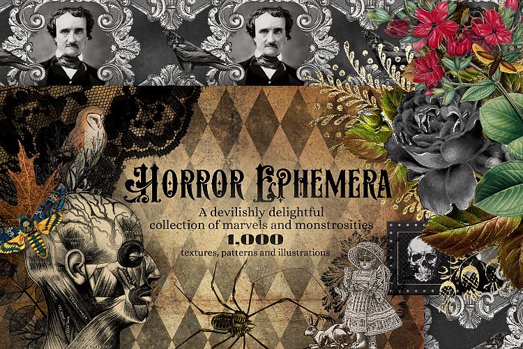 The Horror Ephemera Graphics Bundle