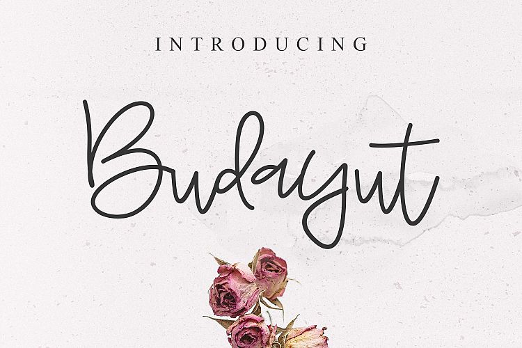 Budayut signature font