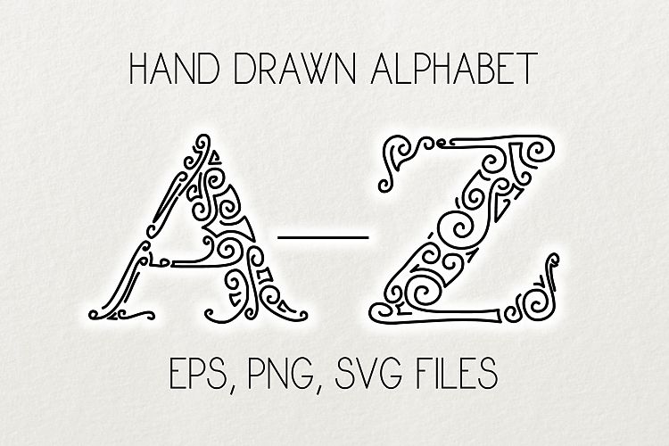 Alphabet clipart and vector set