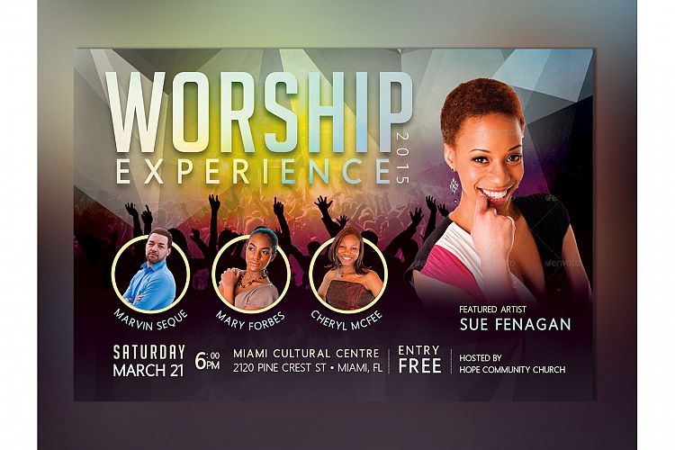 Church Concert Flyer Photoshop Template