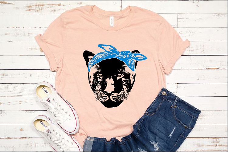 Panther Head bandana SVG Cutting Files 1031s