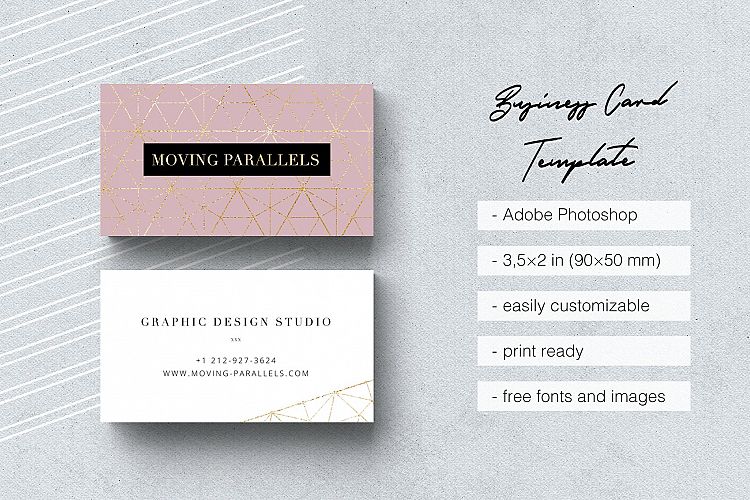 Elegant Gold Business Card 2