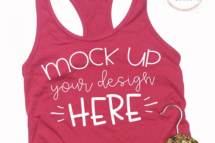 Mock up Next Level 1533 Scarlet Mockup