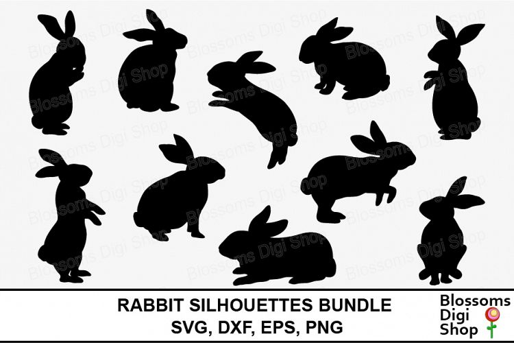 Rabbit Silhouettes Bundle