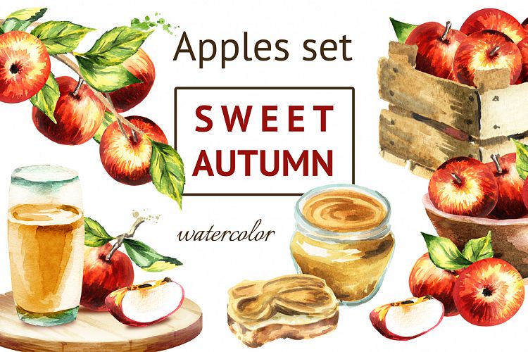 Sweet autumn. Apples set