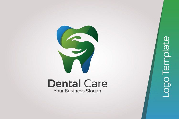 Dental care logo template