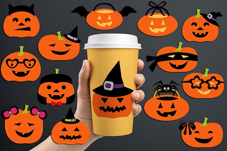 Jack O Lantern clip art, Halloween pumpkin graphics