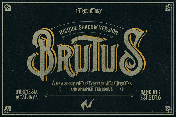 Brutus Typeface