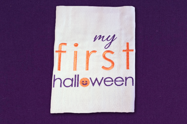 My First Halloween Embroidery Design