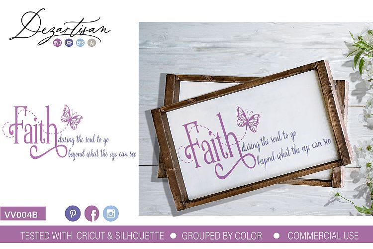 Faith daring the soul to go SVG DXF Cut File