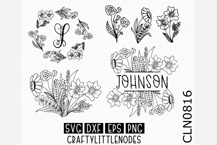 Floral Monogram Pack
