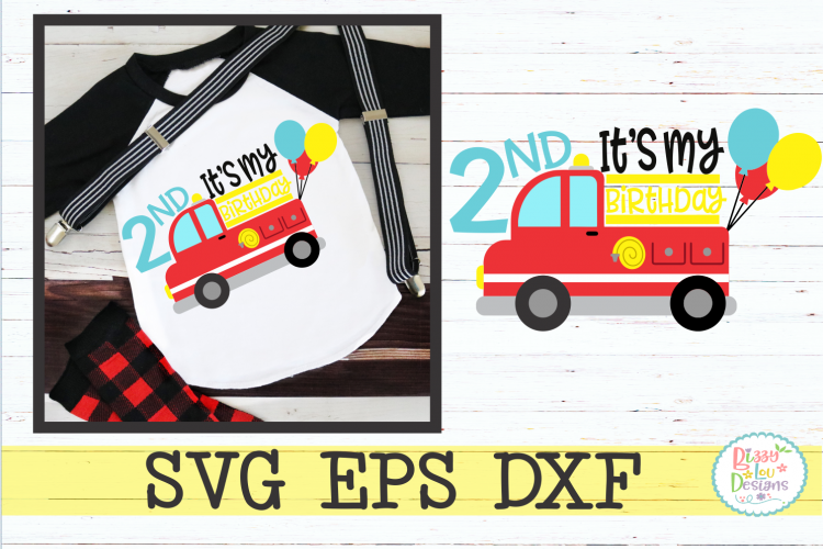 Second Birthday Firetruck