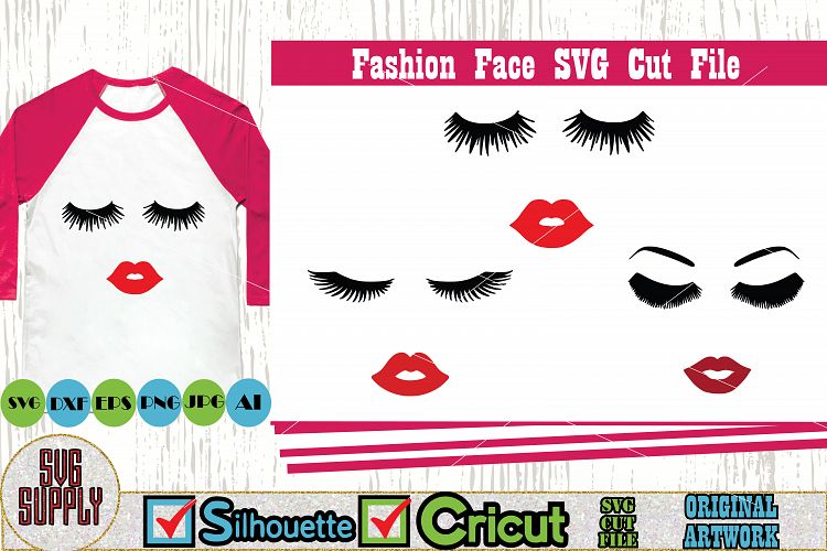 Fashion Face SVG Cut File
