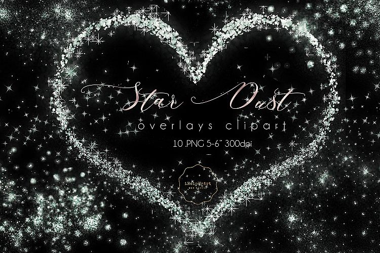 Star Dust Clipart - Glitter Borders