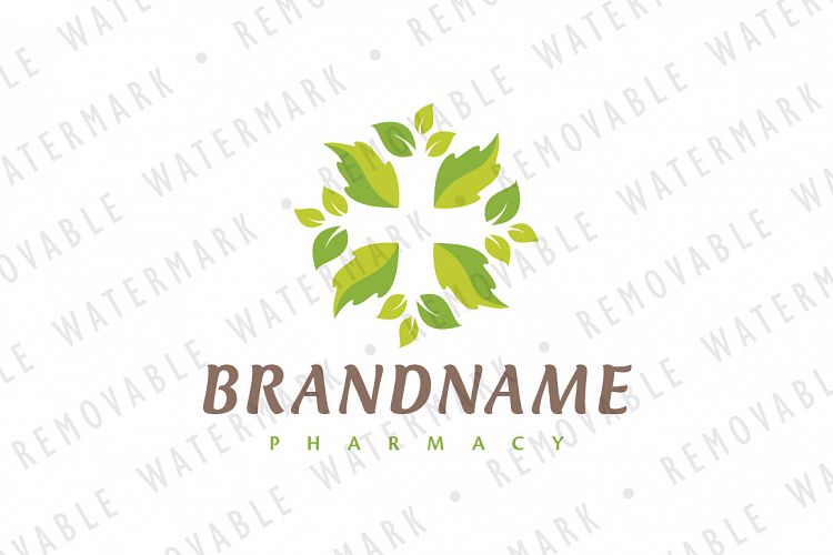 Leaf Cross Logo