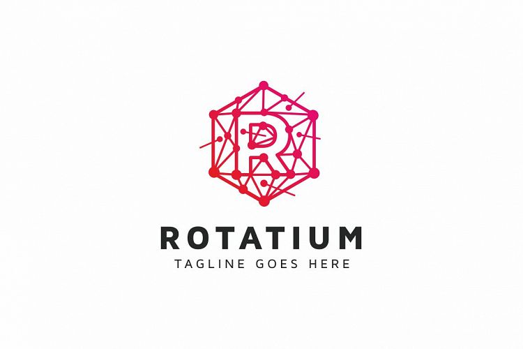 Rotatium R Letter Logo