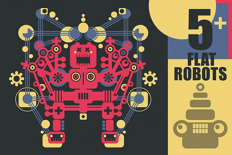Set of 5 robots
