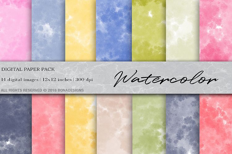 Watercolor Digital Paper, Background